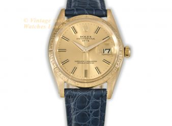 Rolex Oyster Perpetual Date 1503 Engine Turned Bezel 18ct 1959