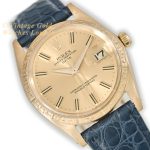 Rolex Oyster Perpetual Date 1503 Engine Turned Bezel 18ct 1959 mobile navigation (1)