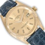 Rolex Oyster Perpetual Date 1503 Engine Turned Bezel 18ct 1959 mobile navigation (15)