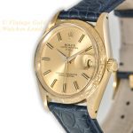 Rolex Oyster Perpetual Date 1503 Engine Turned Bezel 18ct 1959 mobile navigation (5)