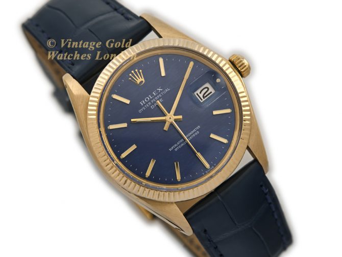 Rolex Oyster Perpetual 1503 18ct 1971 Blue Mosaic (2)