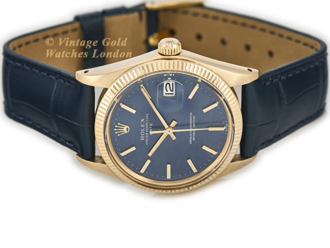 Rolex Oyster Perpetual 1503 18ct 1971 Blue Mosaic (7)