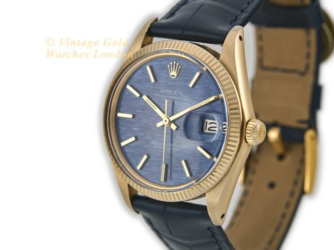 Rolex Oyster Perpetual 1503 18ct 1971 Blue Mosaic (5)