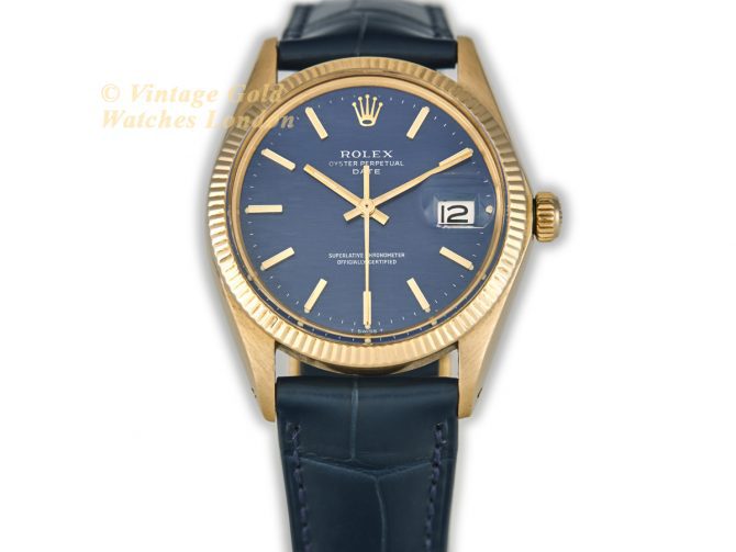 Rolex Oyster Perpetual 1503 18ct 1971 Blue Mosaic (4)