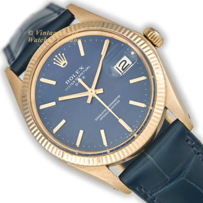 Rolex Oyster Perpetual 1503 18ct 1971 Blue Mosaic (15)