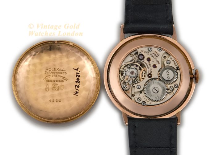 Rolex Precision Model Ref.4221 18ct Pink Gold 1935 (12)
