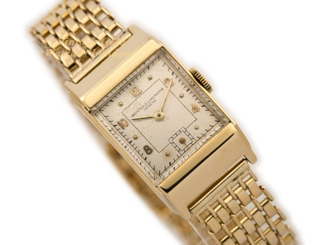 Vacheron & Constantin Cal.458 18ct on XL V&C 18ct Bracelet 1935 (2)