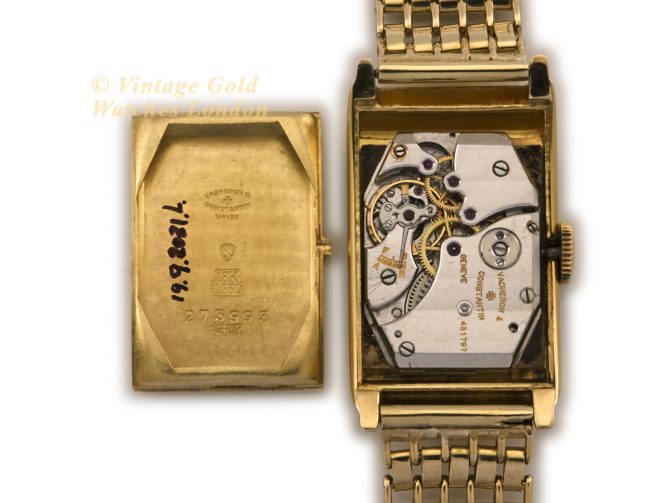 Vacheron & Constantin Cal.458 18ct on XL V&C 18ct Bracelet 1935 (12)