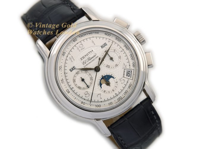 Zenith El Primero Triple Calendar Moonphase Platinum 2002 (2)