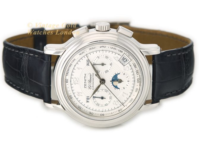 Zenith El Primero Triple Calendar Moonphase Platinum 2002 (7)