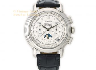 Zenith El Primero Triple Calendar Moonphase Platinum 2002