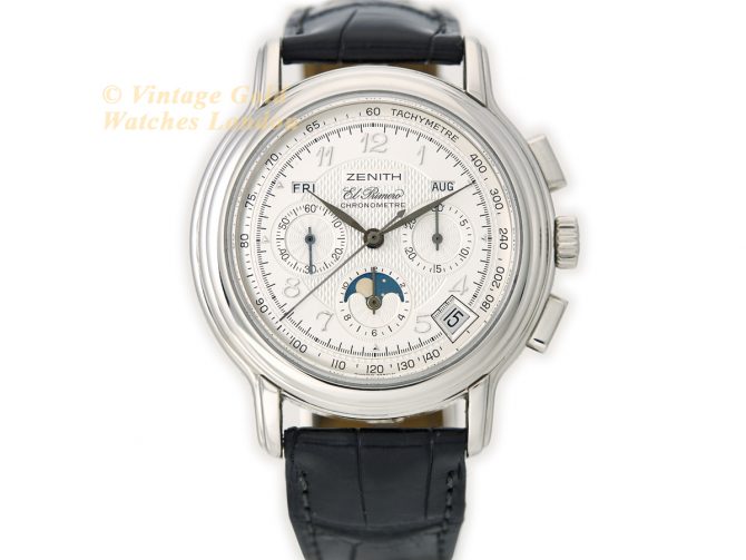 Zenith El Primero Triple Calendar Moonphase Platinum 2002 (4)