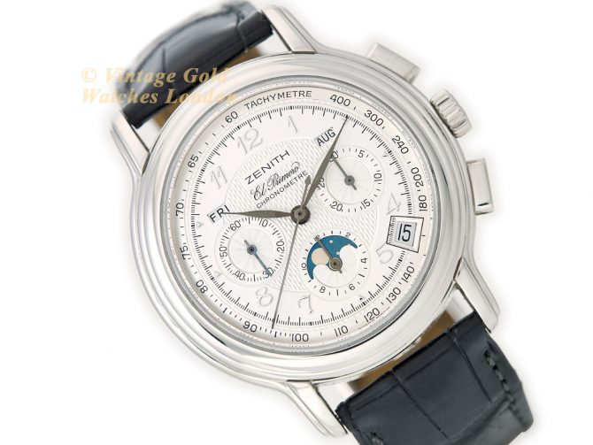 Zenith El Primero Triple Calendar Moonphase Platinum 2002 (1)