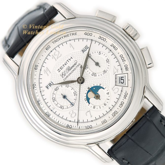 Zenith El Primero Triple Calendar Moonphase Platinum 2002 (14)