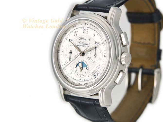 Zenith El Primero Triple Calendar Moonphase Platinum 2002 (5)