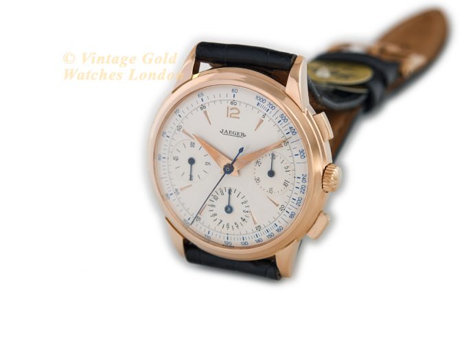 Jaeger-LeCoultre Chronograph 18ct Pink Gold 1945 (6)