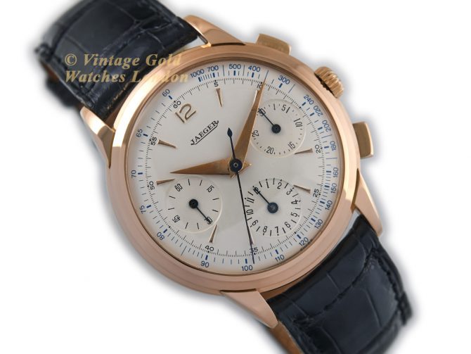 Jaeger-LeCoultre Chronograph 18ct Pink Gold 1945 (2)