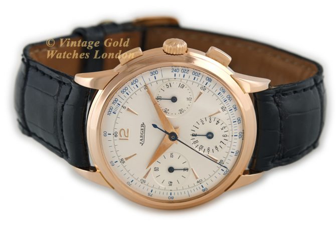 Jaeger-LeCoultre Chronograph 18ct Pink Gold 1945 (7)