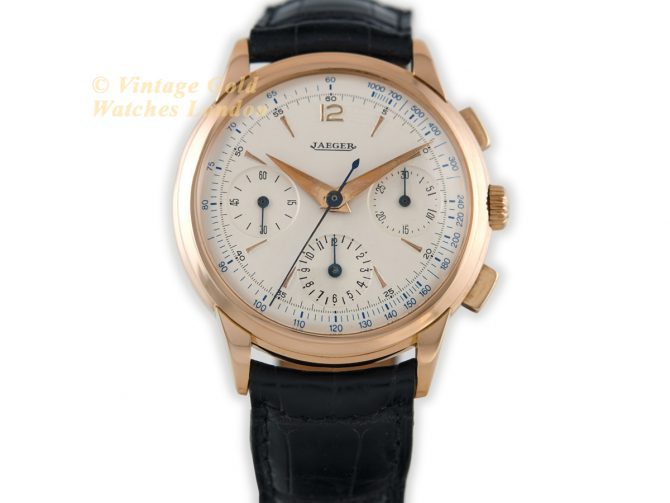 Jaeger-LeCoultre Chronograph 18ct Pink Gold 1945 (4)