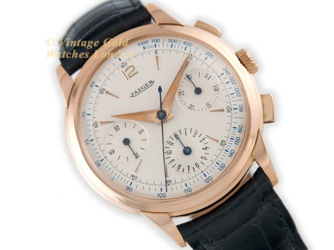 Jaeger-LeCoultre Chronograph 18ct Pink Gold 1945 (1)