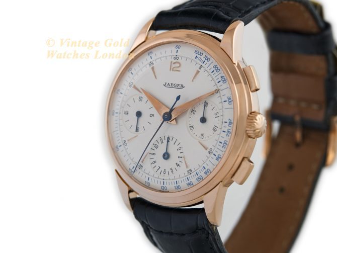 Jaeger-LeCoultre Chronograph 18ct Pink Gold 1945 (5)