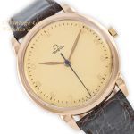 Omega Cal.285 18ct Pink Gold 1949 38mm mobile navigation (1)