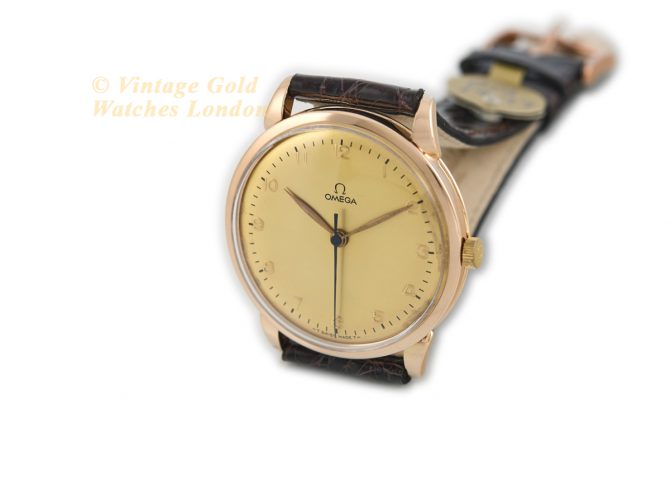 Omega Cal.285 18ct Pink Gold 1949 38mm (6)