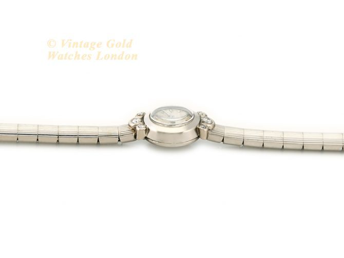 Ladies Rolex 18ct White Gold & Diamond c1948 (10)