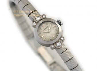 R1497 Rolex Ladies 18ct White Gold 10 WM