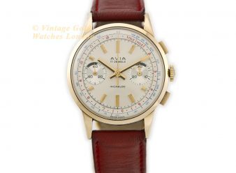 Avia, Chronograph Cal.149 9ct 1959 – Original Dial – Museum Condition