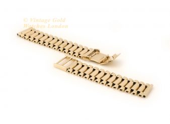Vintage 9ct Yellow Gold Bracelet 18mm 1999 - hover