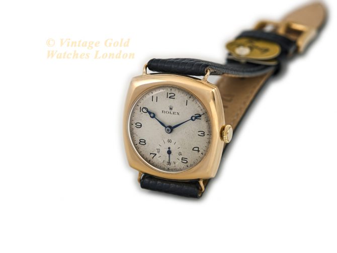 Rolex Cushion Model Ref.3288 18ct c1933 (6)