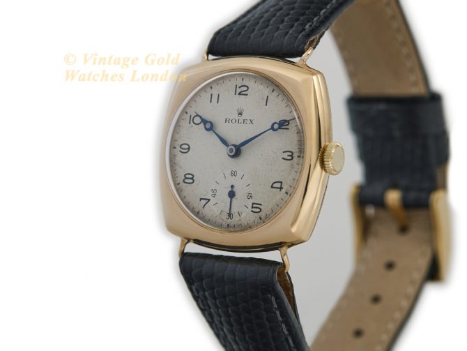 Rolex Cushion Model Ref.3288 18ct c1933 (5)
