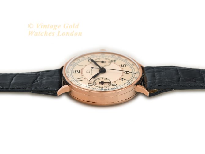 Omega Chronograph Cal.33.3 18ct Pink Gold 1939 (9)