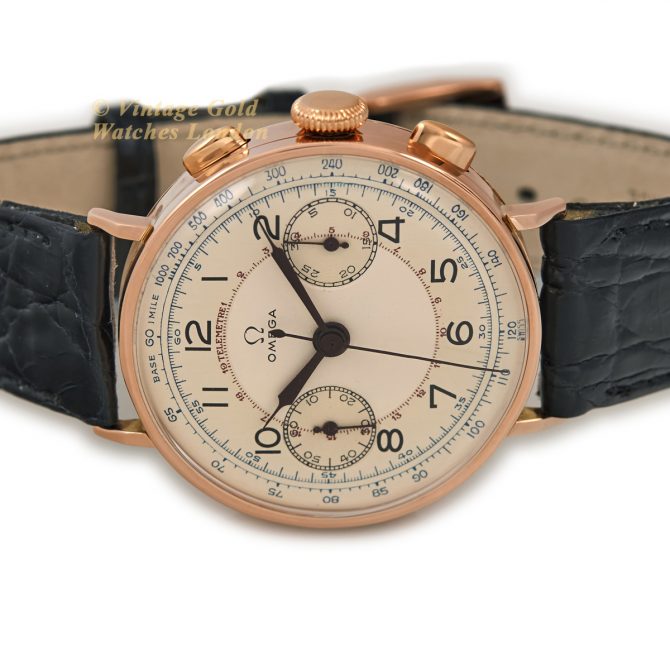 Omega Chronograph Cal.33.3 18ct Pink Gold 1939 (14)