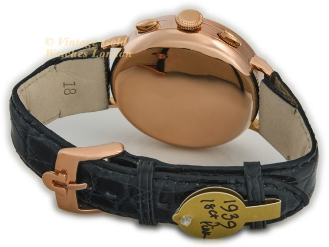 Omega Chronograph Cal.33.3 18ct Pink Gold 1939 (11)