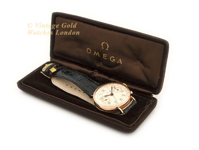Omega Chronograph Cal.33.3 18ct Pink Gold 1939 (13)