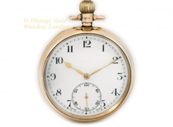 Rolex Pocket Watch 9ct Yellow Gold 1949 - hover