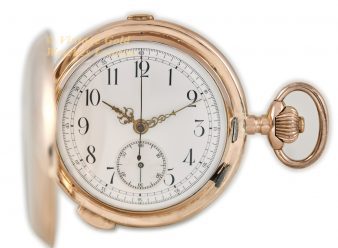 Jaeger-LeCoultre Pocket Watch Chronograph Repeater 14ct Pink Gold - hover