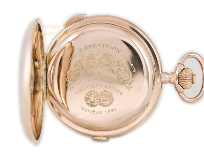 Jaeger-LeCoultre Pocket Watch Chronograph Repeater 14ct Pink Gold (7)