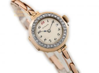 Ladies Rolex Diamond Bezel 9ct Pink Gold 1918 - hover