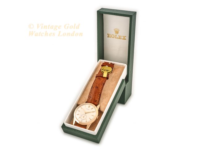 Rolex Precision Model Ref.8405 18ct Pink Gold c1952 (13)
