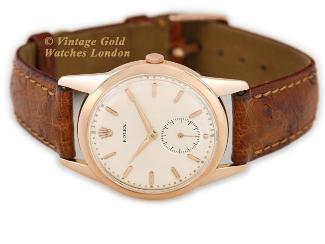 Rolex Precision Model Ref.8405 18ct Pink Gold c1952 (7)