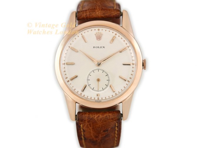 Rolex Precision Model Ref.8405 18ct Pink Gold c1952 (4)