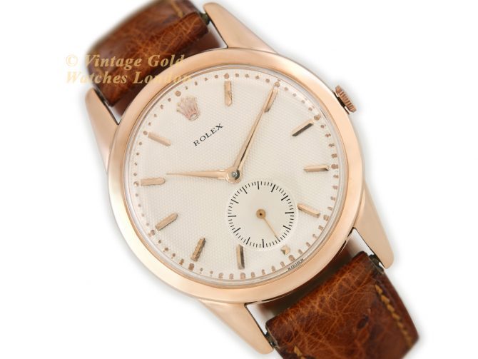 Rolex Precision Model Ref.8405 18ct Pink Gold c1952 (1)