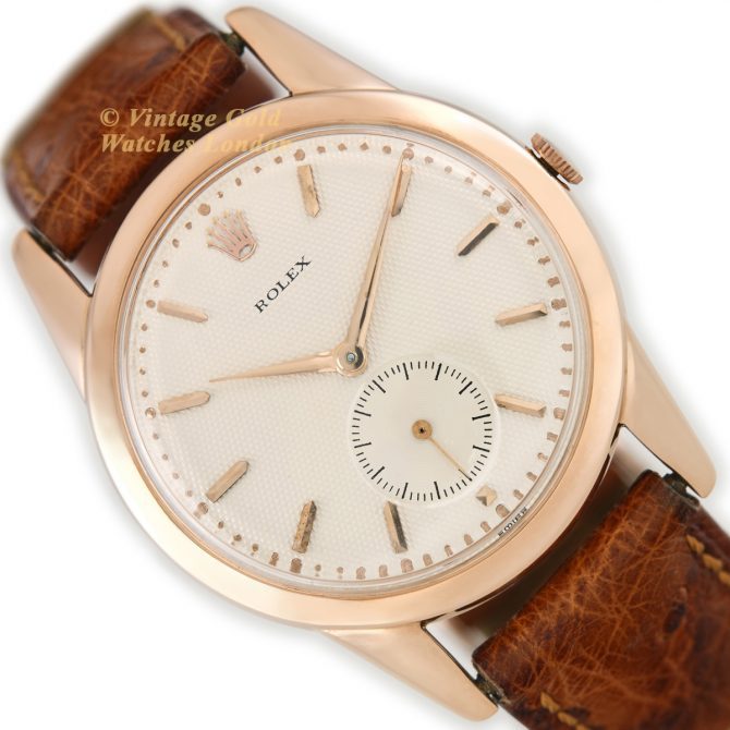 Rolex Precision Model Ref.8405 18ct Pink Gold c1952 (15)