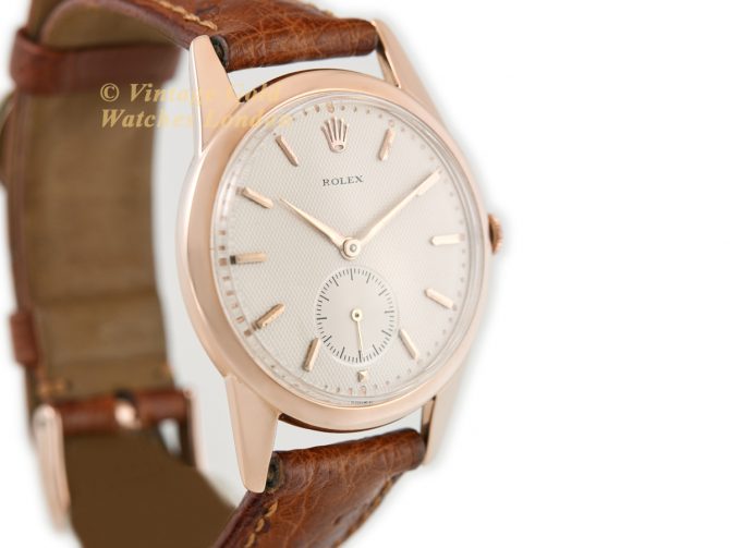 Rolex Precision Model Ref.8405 18ct Pink Gold c1952 (3)