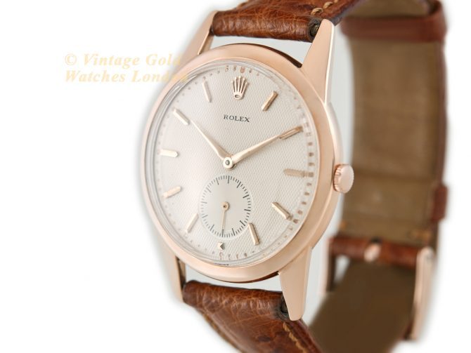 Rolex Precision Model Ref.8405 18ct Pink Gold c1952 (5)