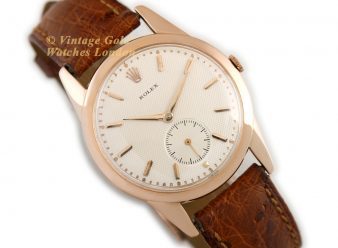 Rolex Precision Model Ref.8405 18ct Pink Gold c1952 - hover