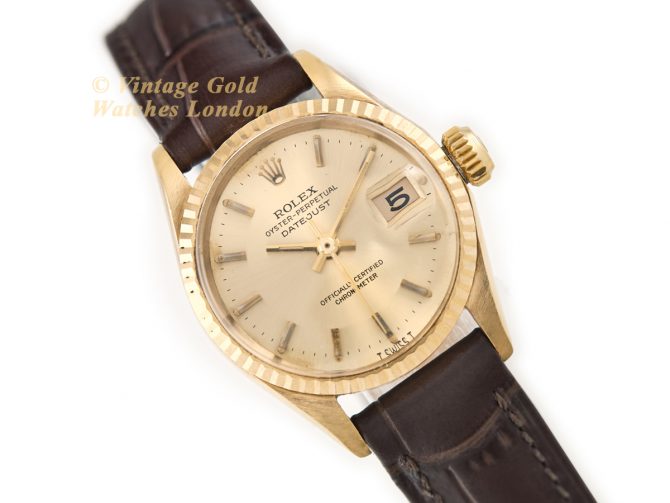 Ladies Rolex Oyster Perpetual Datejust Model Ref.6517 18ct 1966 with Papers (1)